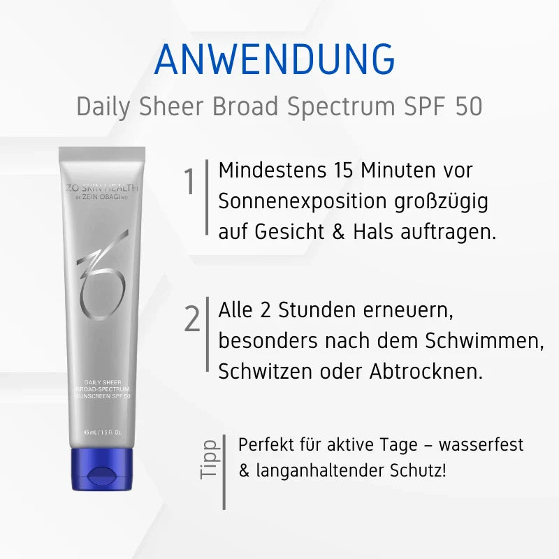 ZO® Skin Health Daily Sheer Broad Spectrum SPF 50 – 45 ml